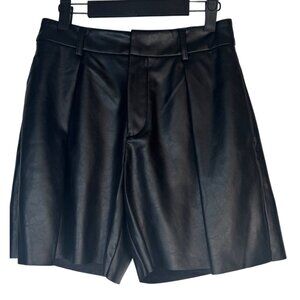 2/$30 NWT Choosy Size 4 Black Faux Leather Shorts Womens